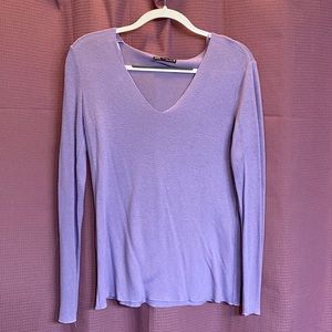 Zara Lavendar Lightweight Sweater